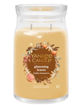 Yankee Candle - Glistening Leaves - Candela in Giara Grande
