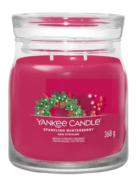 Yankee Candle - Sparkling Winterberry - Medium Jar Candle