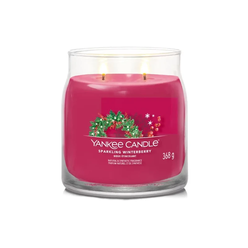 Yankee Candle - Sparkling Winterberry - Medium Jar Candle