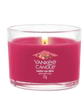 Yankee Candle - Santa on Skis - Candela Votiva in Vetro