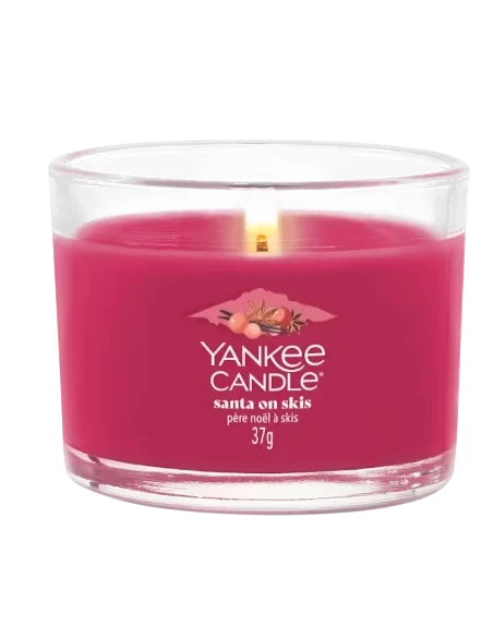 Yankee Candle - Santa on Skis - Candela Votiva in Vetro