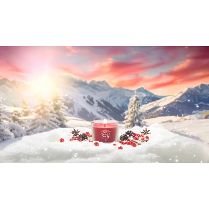 Yankee Candle - Santa on Skis - Candela Votiva in Vetro