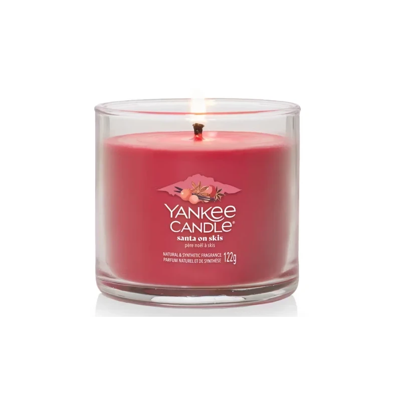 Yankee Candle - Santa on Skis - Candela Tumbler Piccola
