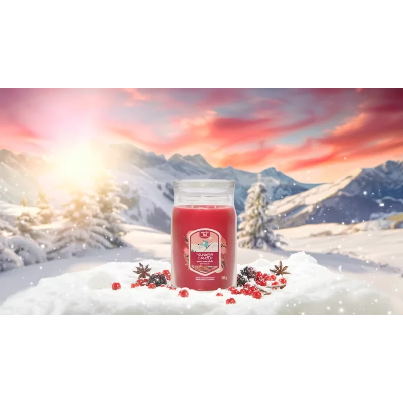 Yankee Candle - Santa on Skis - Candela in Giara Grande