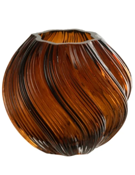 J-Line - Carol Vase - Brown