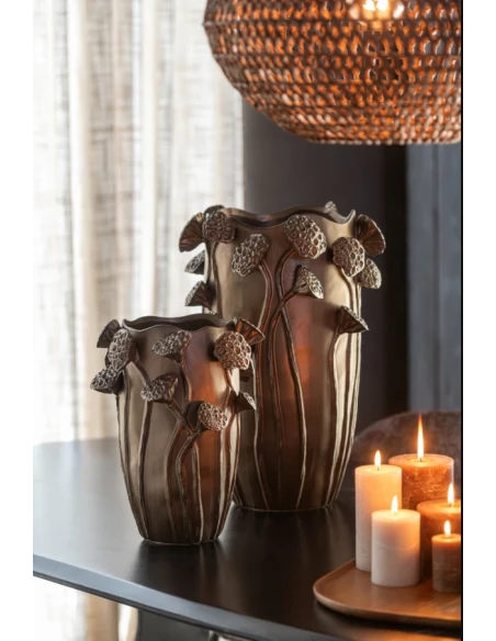 J-Line - Lotus Pod Vase - Copper