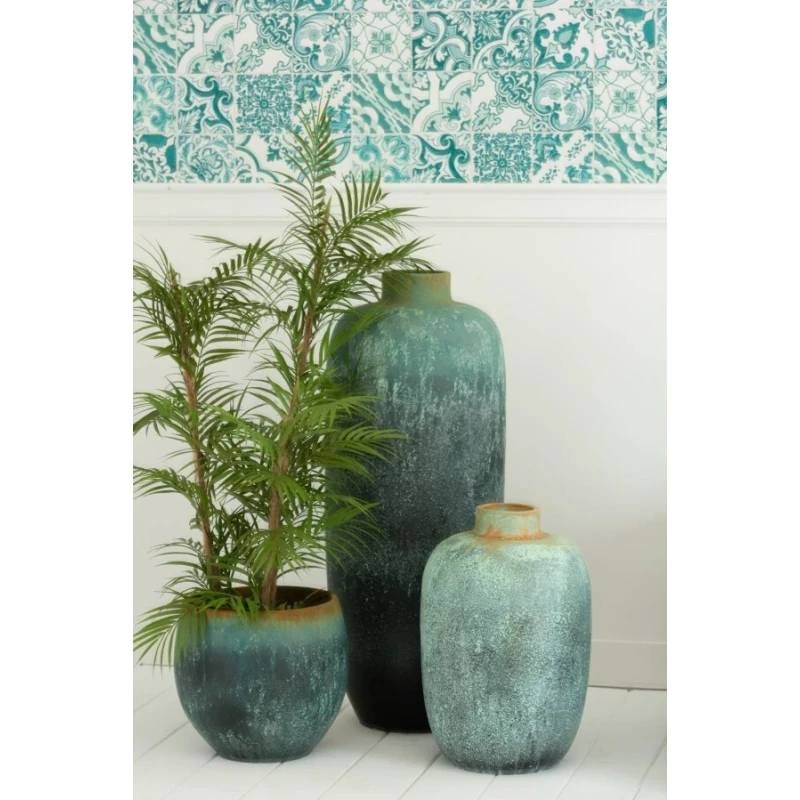 J-Line - Vaso Vintage - Azzurro