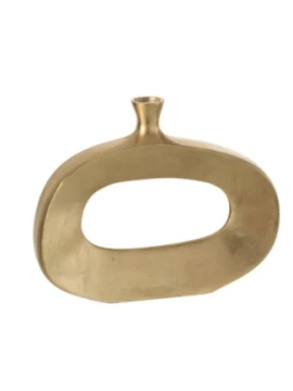 J-Line - Ovaal Vase - Gold
