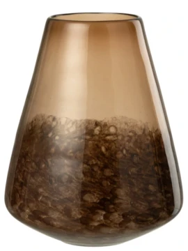 J-Line - Cone Vase - Dark Brown
