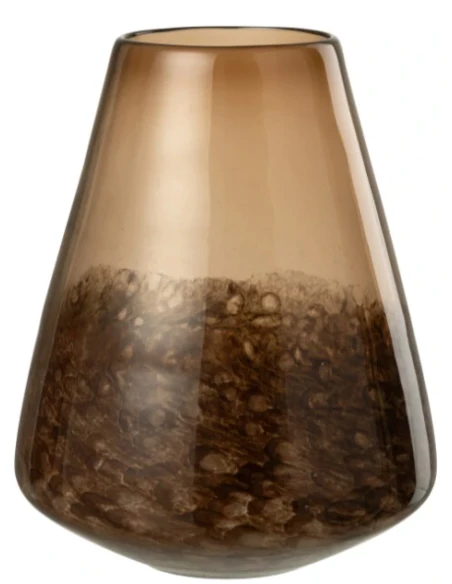 J-Line - Vaso Cono - Marrone Scuro