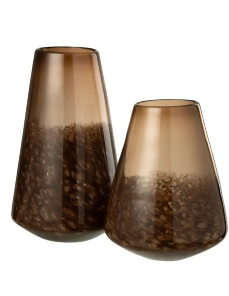 J-Line - Vaso Cono - Marrone Scuro