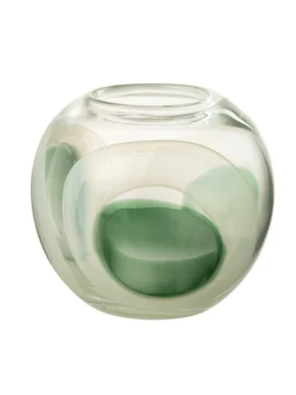 J-Line - Livy Vase - Green / White / Transparent