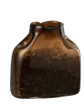 J-Line - Rectangular Vase - Dark Brown