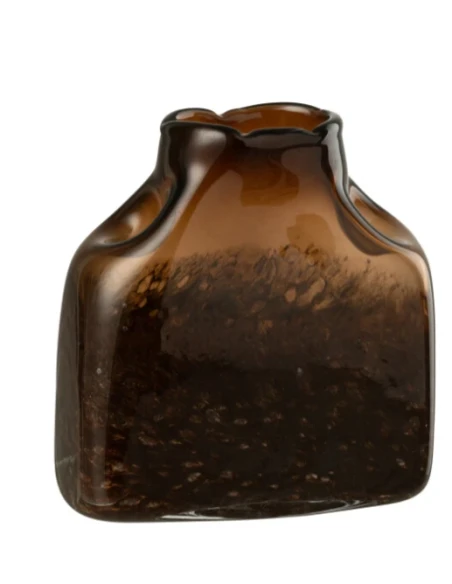 J-Line - Rectangular Vase - Dark Brown