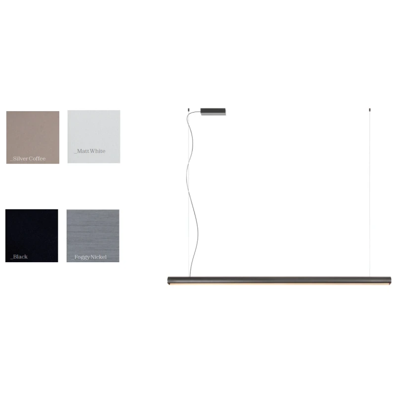 Redo Group - Cityline Lampada a Sospensione - Nero Opaco / Silver Coffee