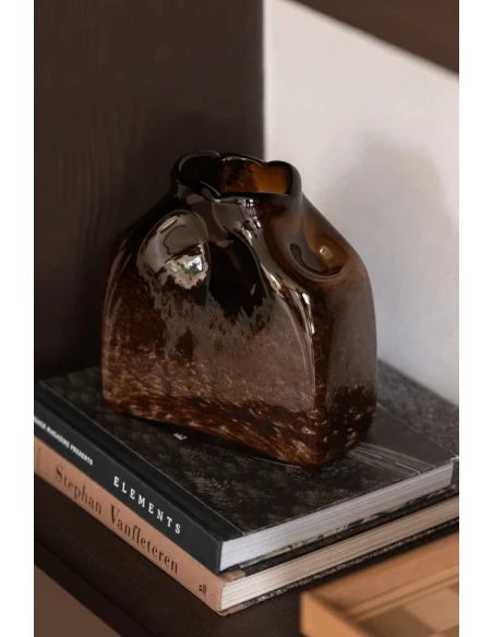 J-Line - Vaso Rettangolare - Marrone Scuro