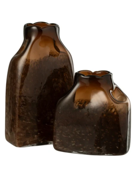 J-Line - Vaso Rettangolare - Marrone Scuro