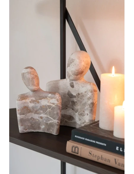 J-Line - Scultura Coppia Coccola - Marmo Beige