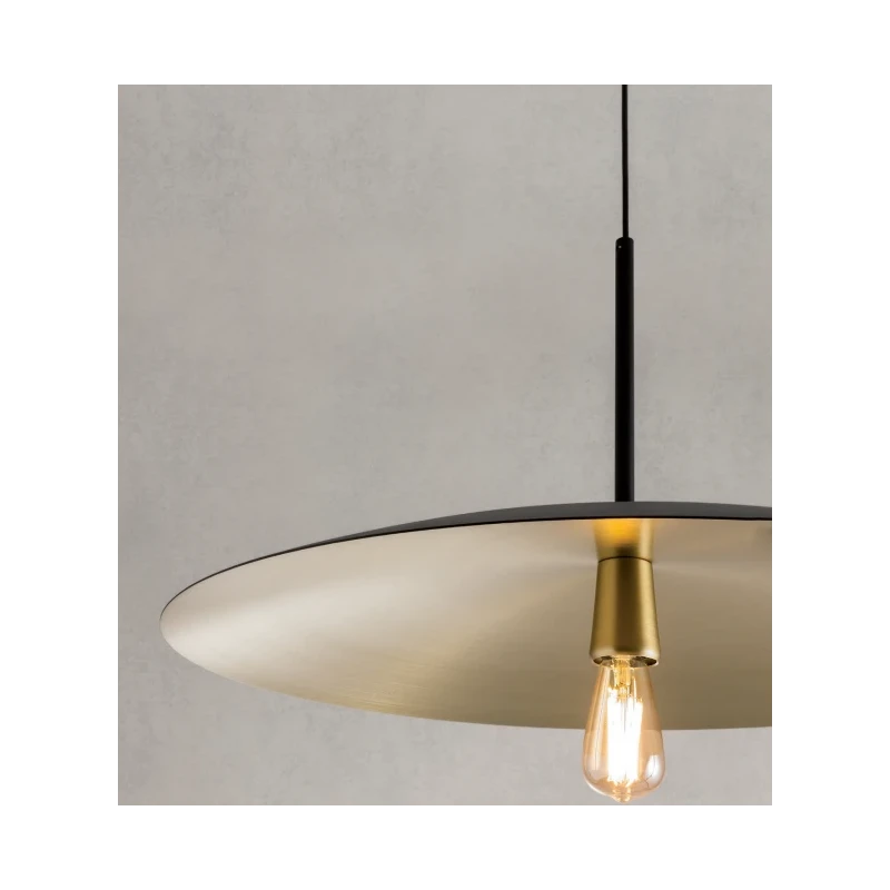 Redo Group - Cymbal Pendant Lamp - Matt Black/Matt Gold