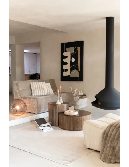 J-Line - Ciotola Rotonda Bassa - Marmo Beige