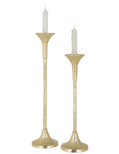 J-Line - Marie Candlestick - Matte Gold