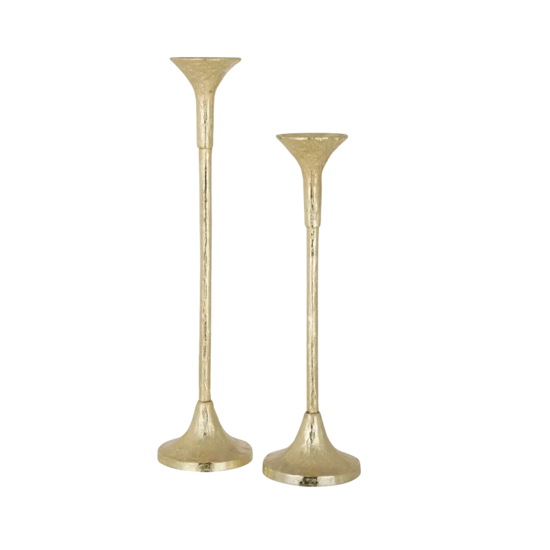 J-Line - Marie Candlestick - Matte Gold