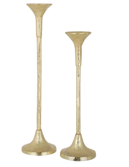 J-Line - Marie Candlestick - Matte Gold