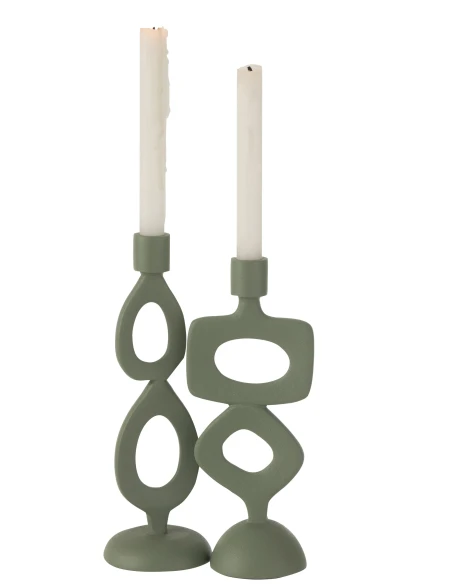 J-Line - Ring Candlestick - Green