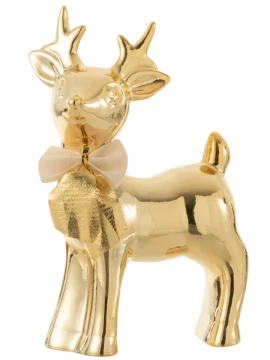 J-Line - Elk Arch Sculpture - Gold Porcelain