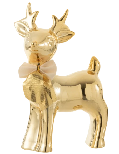 J-Line - Elk Arch Sculpture - Gold Porcelain