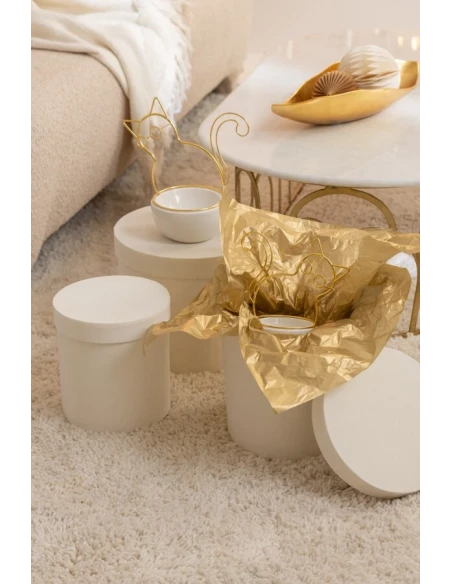 J-Line - Centrotavola  Plateau Blad - Oro