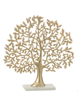 J-Line - Decorazione Albero Leaf  - Oro