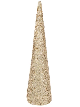 J-Line - Sequin Cone Decoration - Gold