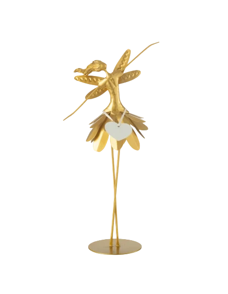 J-Line - Heart Fairy Decoration - Gold