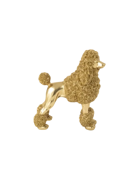 J-Line - Decorazione Barboncino in Piedi - Oro