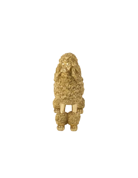 J-Line - Decorazione Barboncino in Piedi - Oro