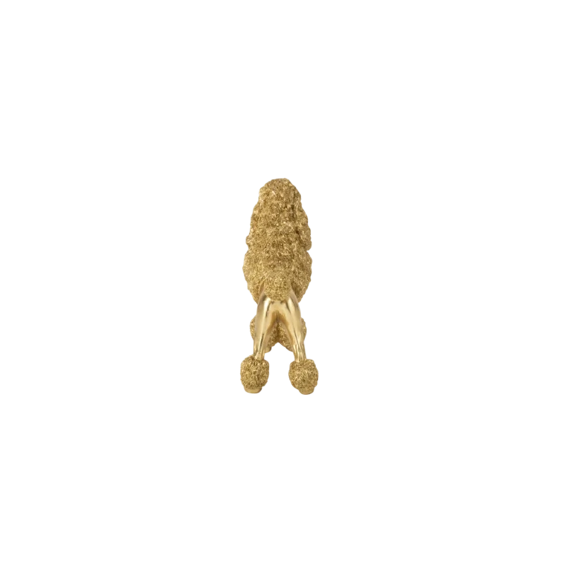 J-Line - Decorazione Barboncino in Piedi - Oro