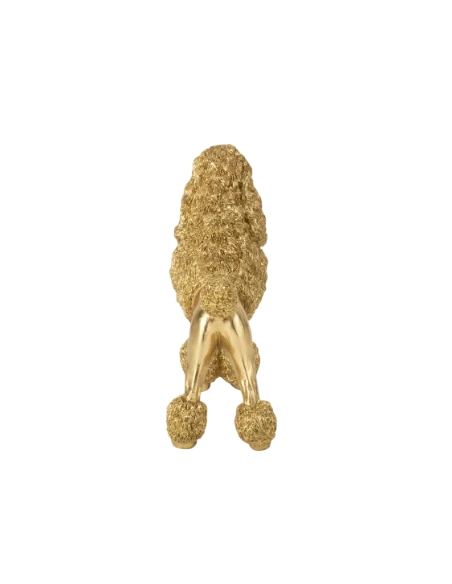 J-Line - Decorazione Barboncino in Piedi - Oro