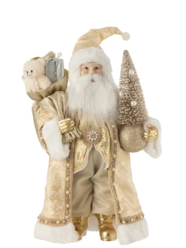 J-Line - Santa Claus Decoration - Gold H 50 cm