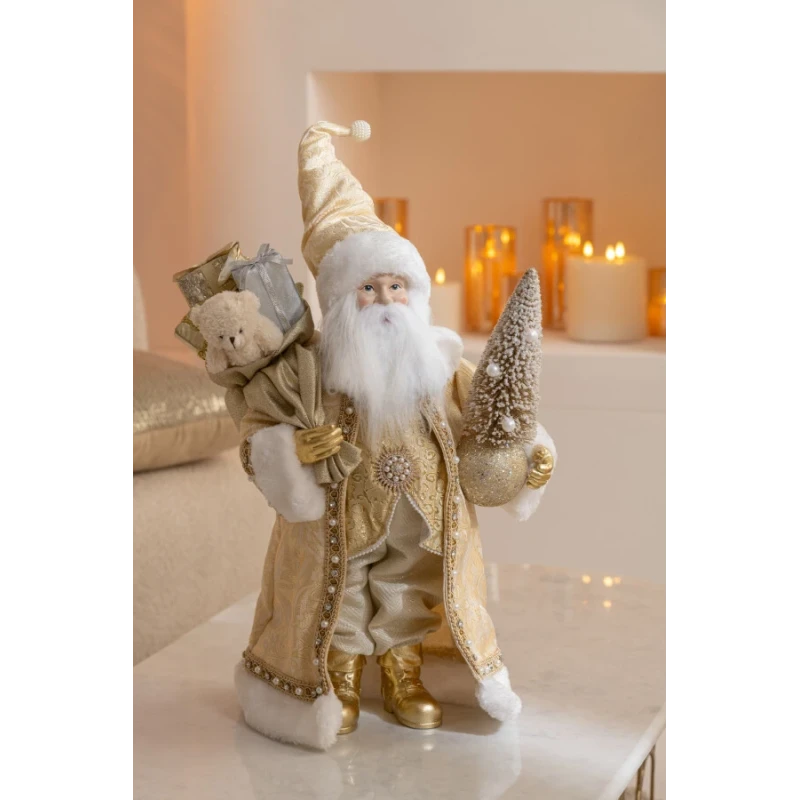 J-Line - Santa Claus Decoration - Gold H 50 cm