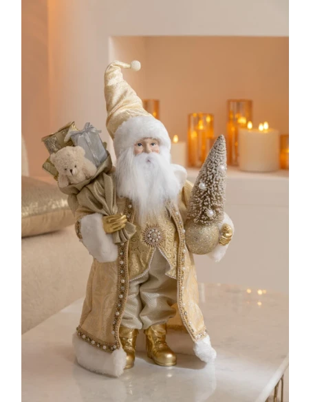 J-Line - Santa Claus Decoration - Gold H 50 cm
