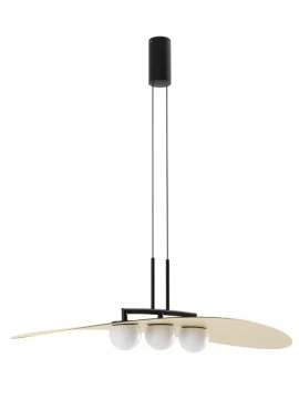 Redo Group - Cody Pendant Lamp - Black and Matt Gold