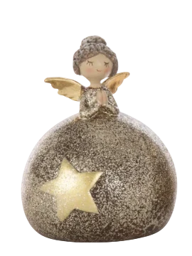 J-Line - Angel Star + Ball Decoration - Multicolor