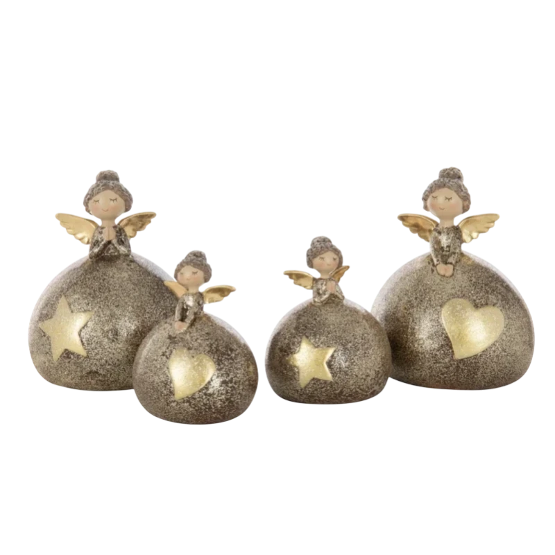 J-Line - Angel Heart Decoration + Ball - Multicolor