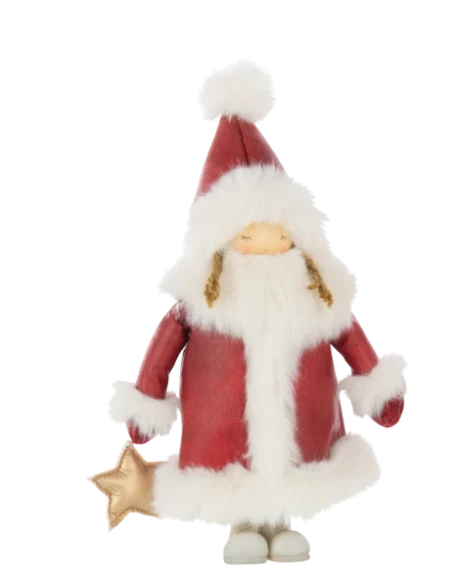 J-Line - Star in Hand Girl Decoration - Multicolor