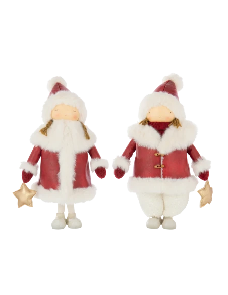 J-Line - Star in Hand Girl Decoration - Multicolor