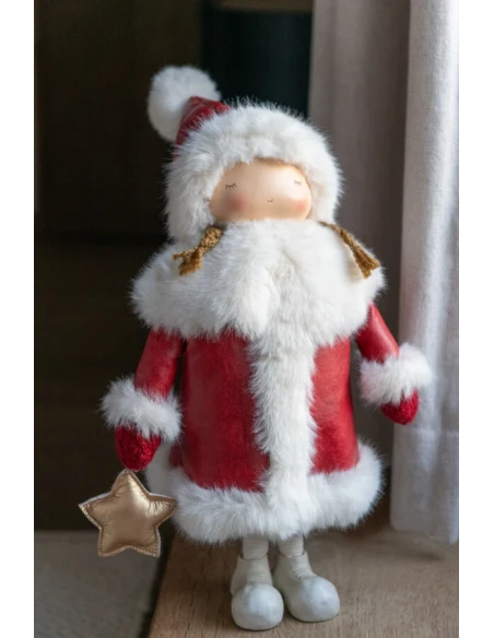 J-Line - Star in Hand Girl Decoration - Multicolor