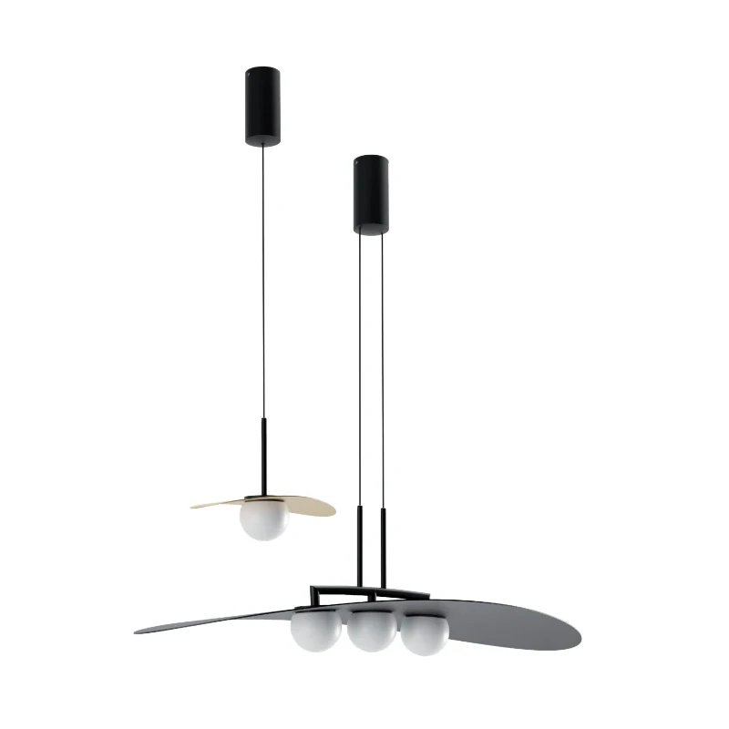 Redo Group - Cody Pendant Lamp - Black and Matt Gold