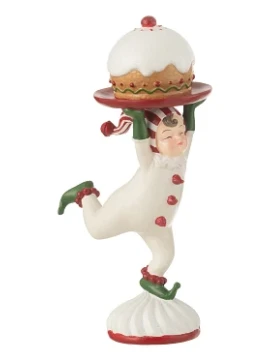 J-Line - Decorazione Elfe Pasticceria - Multicolore