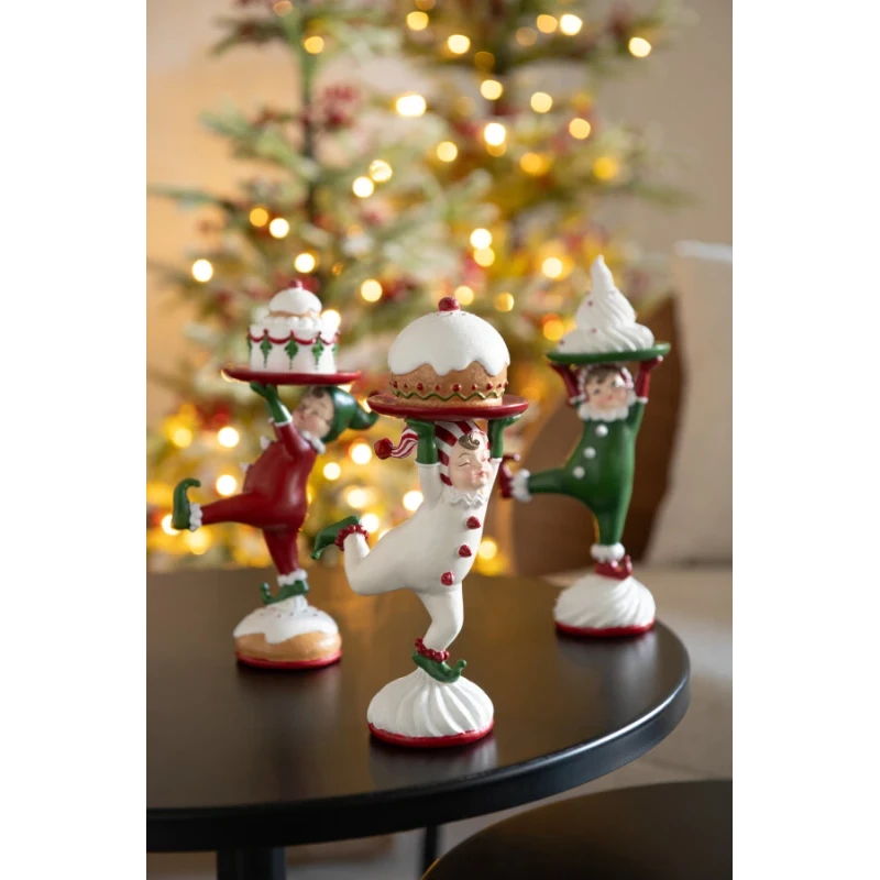 J-Line - Elfe Pastry Decoration - Multicolor